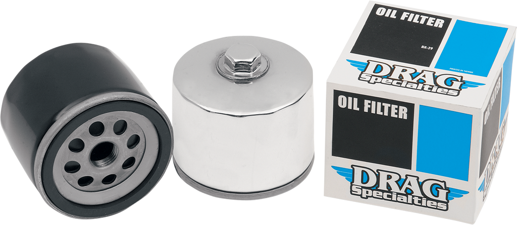 DRAG SPECIALTIES Magnetic Ring Oil Filter with Nut - Chrome - 2-1/4" NOT FOR VROD N/A 14-0004HPK-BX29