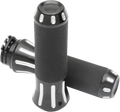 DRAG SPECIALTIES Grips - Custom - Black Cut 354126