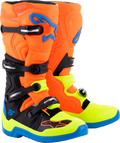 ALPINESTARS Tech 5 Boots - Orange Fluorescent/Blue/Yellow Fluorescent - US 9 2015015-4755-9