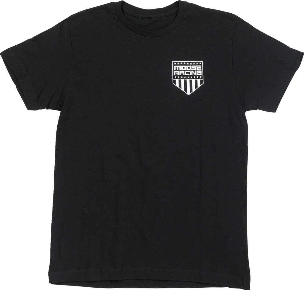 MOOSE RACING Youth Salute T-Shirt - Black - Small 3032-3690