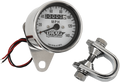 DRAG SPECIALTIES 2.4" MPH Mini LED Mechanical Speedometer/Indicators - Chrome Housing - White Face - 1:1 21-6824DS1-BX15