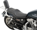 DRAG SPECIALTIES Low Profile Double Bucket Smooth Seat - XL NO RUBBER BUMPERS 0804-0625