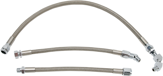 DRAG SPECIALTIES Oil Line Kit - Stainless Steel - Sportster 606009