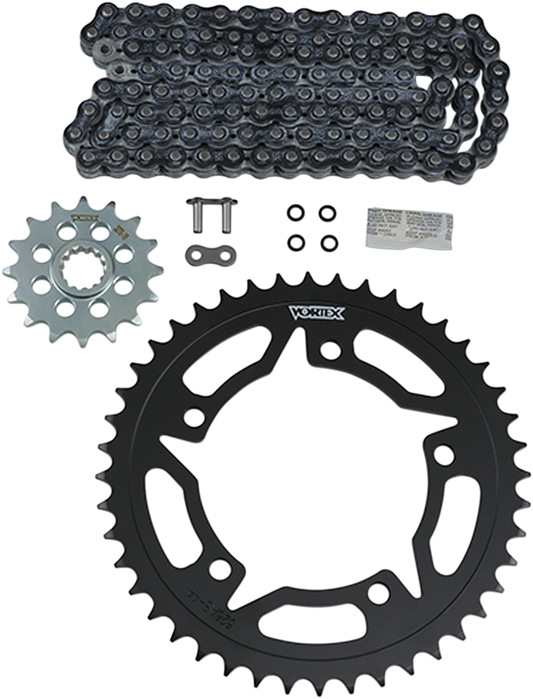 VORTEX Steel Chain Kit - Black NOT FOR 15-16 GSX-S750 CK6413