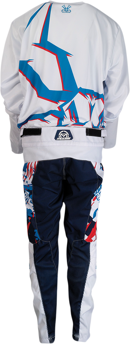 MOOSE RACING Youth Agroid Jersey - White - Large 2912-2100