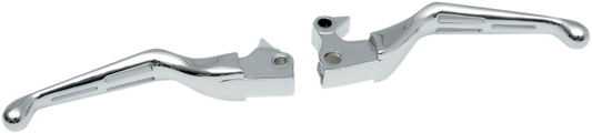 DRAG SPECIALTIES Levers - Slotted - Chrome H07-0589