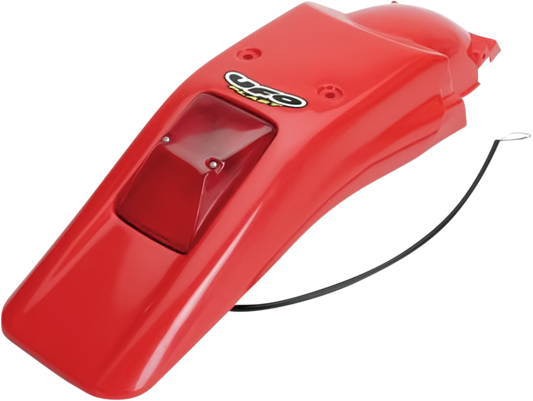 UFO Enduro Rear Fender with 21/5W Light - XR Red HO03611069