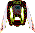 ALPINESTARS SM5 Visor - Solar Flare - Gloss Black/Red/Yellow 8985722-1355