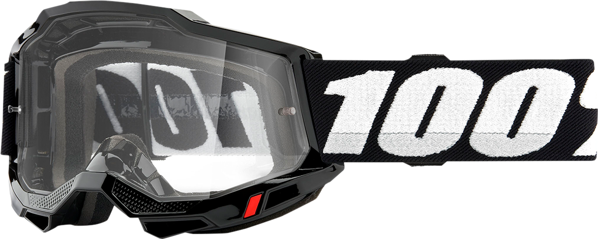 100% Accuri 2 OTG Goggles - Black - Clear 50018-00001