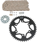 VORTEX Steel Chain Kit - Gold - Yamaha - YZF-R1 - '06-'08 CKG6362