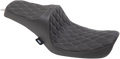 DRAG SPECIALTIES Predator III Seat - Double Diamond - Silver Stitching 0803-0653