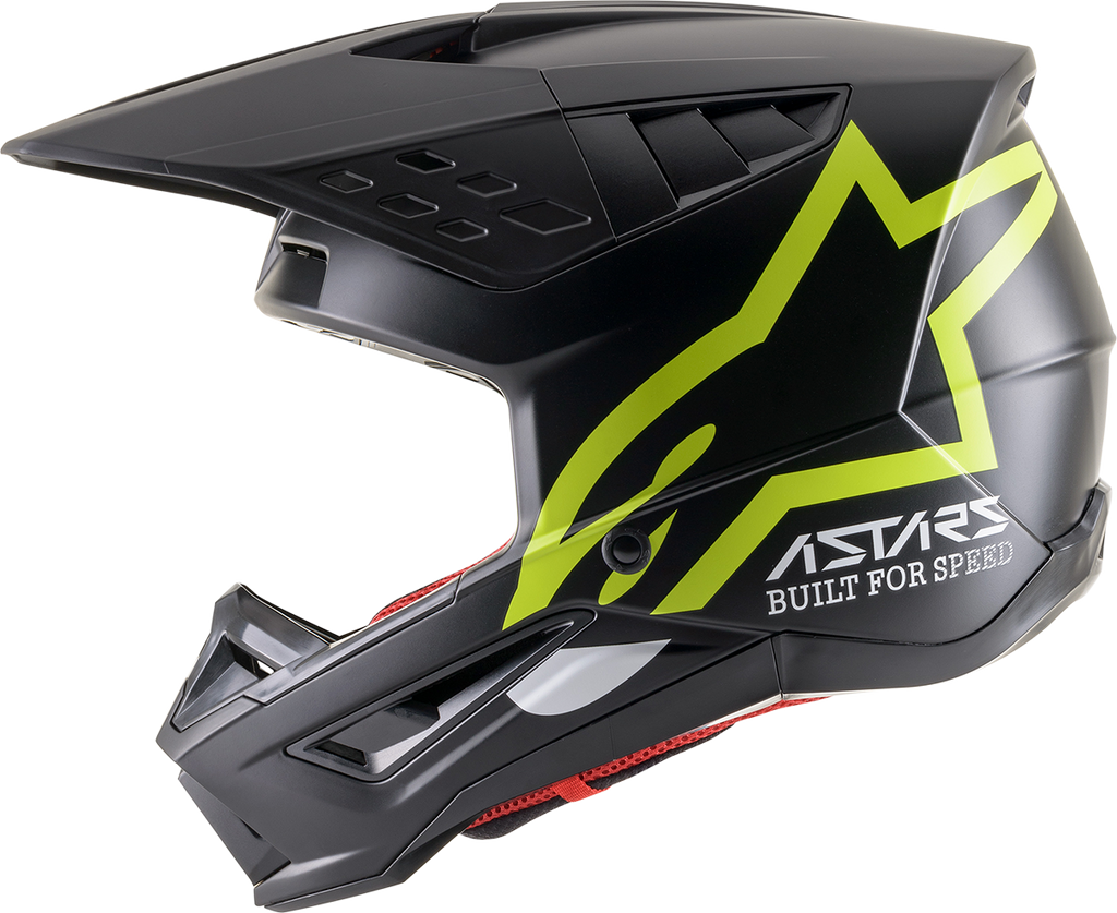 ALPINESTARS SM5 Helmet - Compass - Matte Black/Yellow Fluo - Medium 8303321-1559-MD