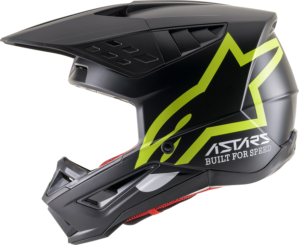 ALPINESTARS SM5 Helmet - Compass - Matte Black/Yellow Fluo - Large 8303321-1559-LG