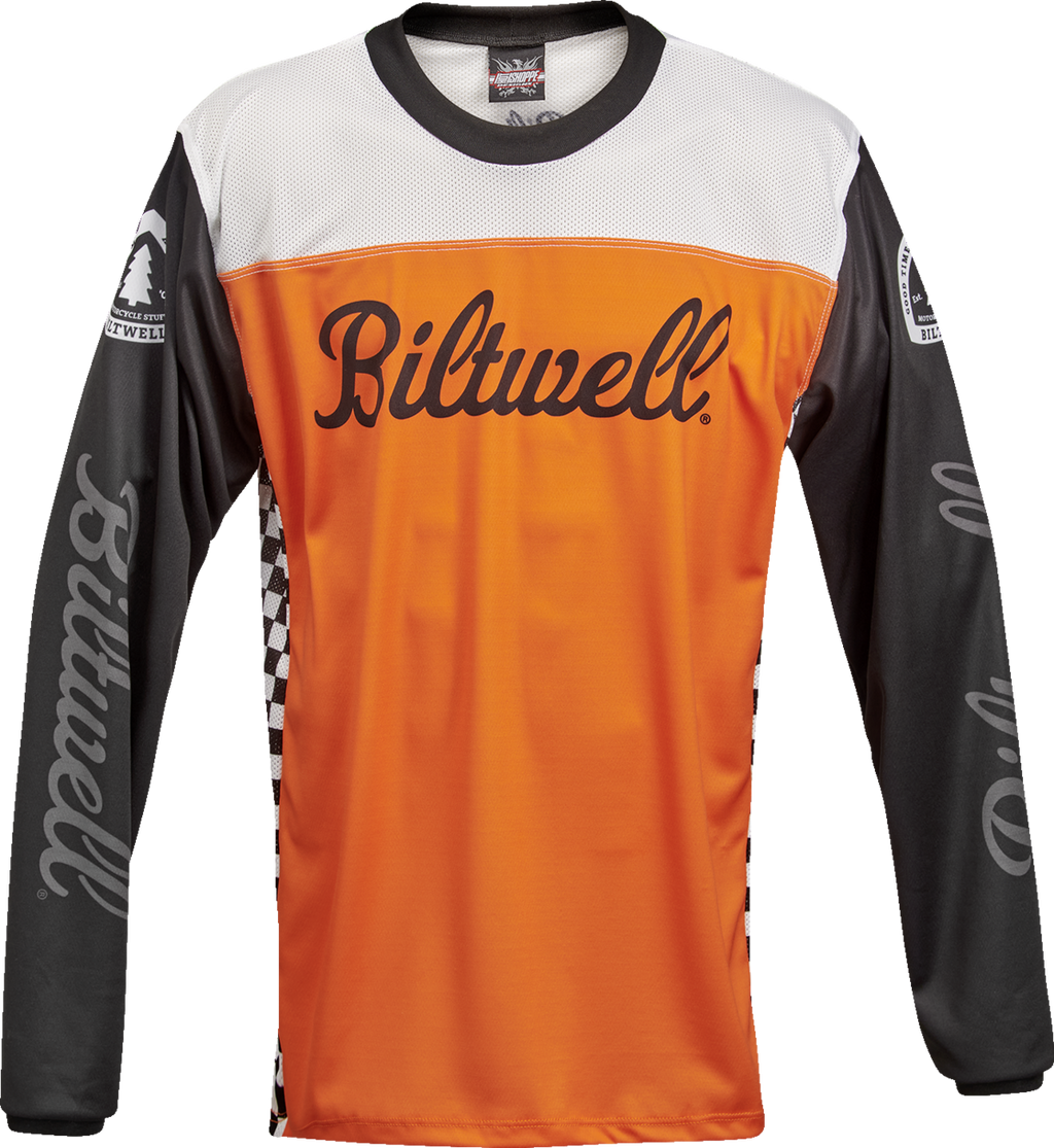 BILTWELL Good Times Jersey - Orange/Black - Medium 8120-087-003