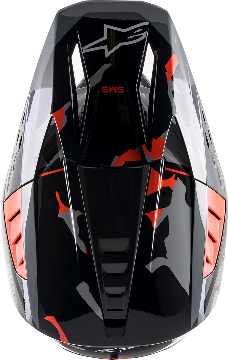 ALPINESTARS SM5 Helmet - Rover - Gray/Red - Medium 8303921-1392-MD