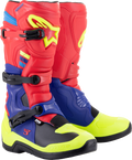 ALPINESTARS Tech 3 Boots - Red/Blue/Yellow Fluorescent - US 14 2013018-3375-14