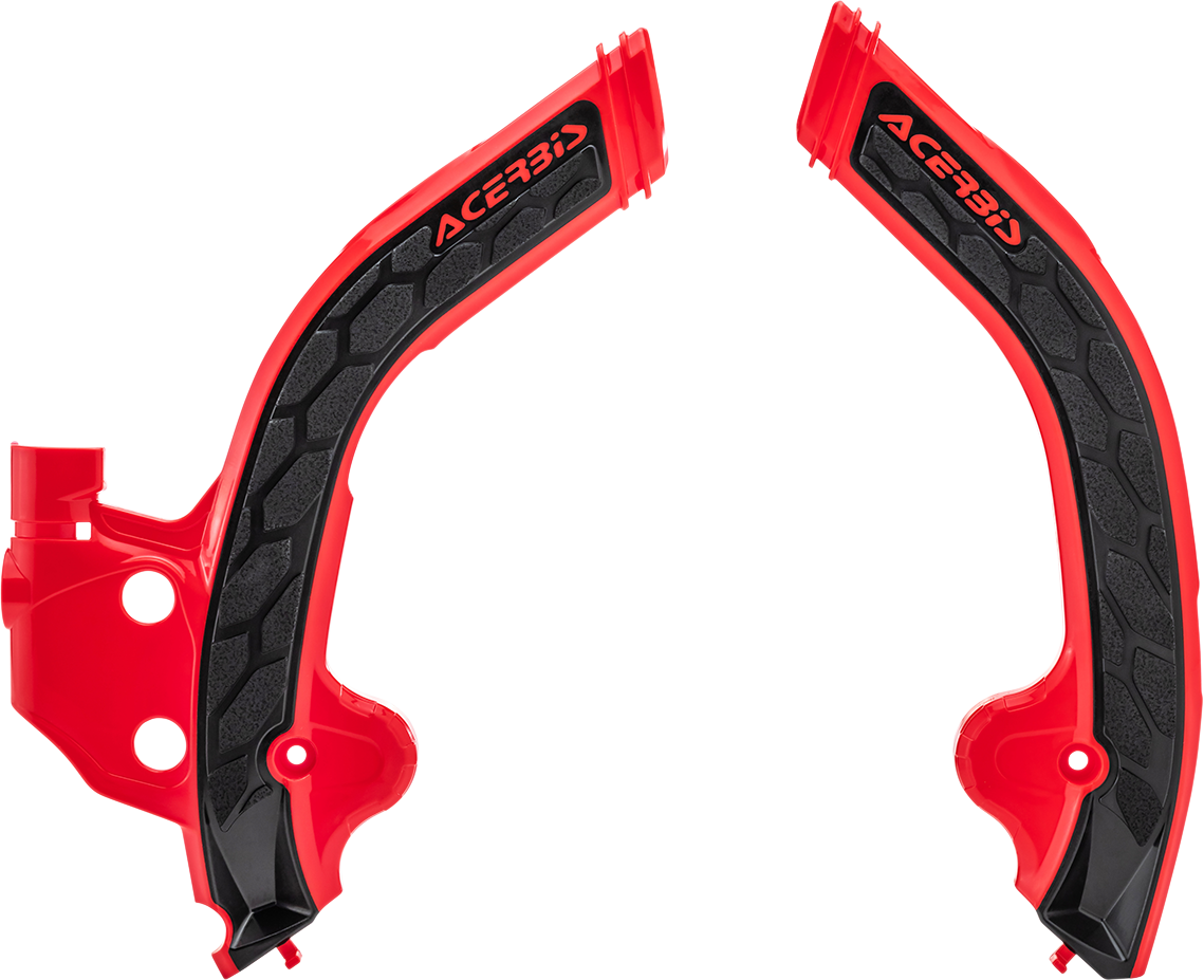 ACERBIS X-Grip Frame Guards - Red/Black 2801941018