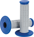 MOOSE RACING Grips - Qualifier - Half Waffle - Blue 1MG0715-EUM