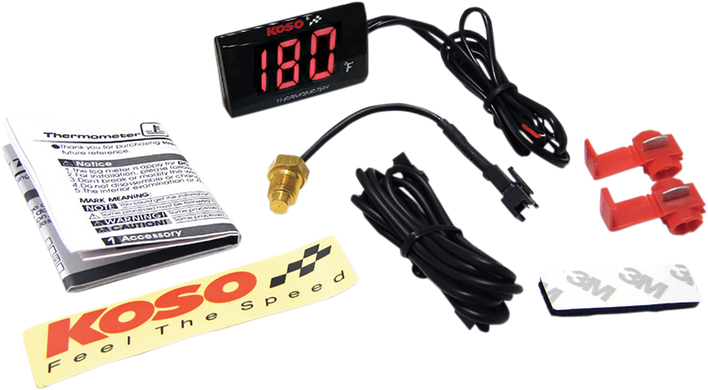 KOSO NORTH AMERICA Super Slim Temperature Gauge BA024R10