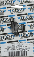 DRAG SPECIALTIES Rear Break Smooth Bolt Kit - Black/Chrome - M8 MK785SBK