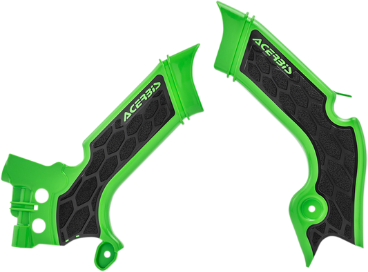 ACERBIS X-Grip Frame Guards - Green/Black 2742601089