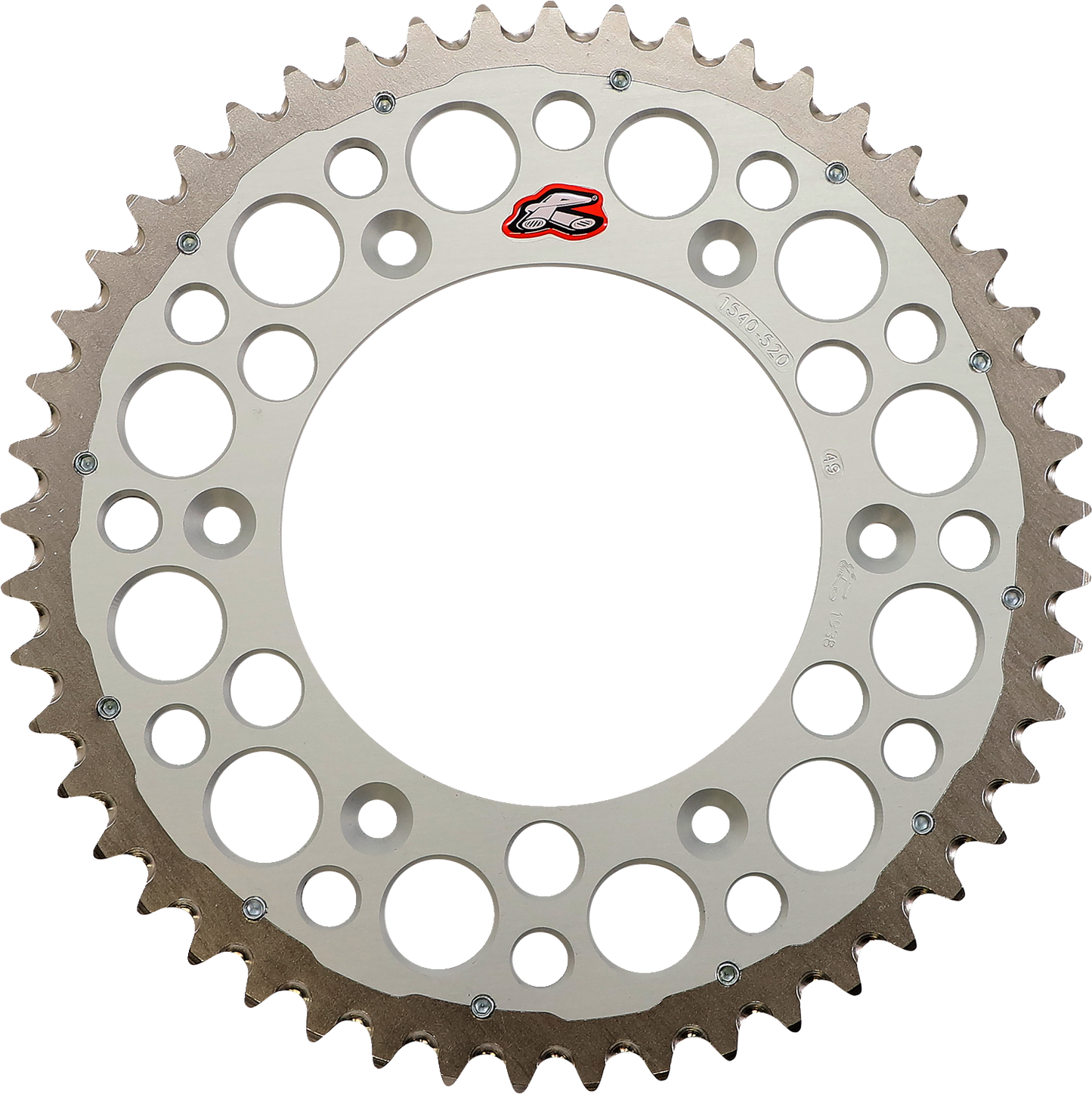 RENTHAL Twinring™ Rear Sprocket - 49 Tooth - Silver 1540-520-49GPSI