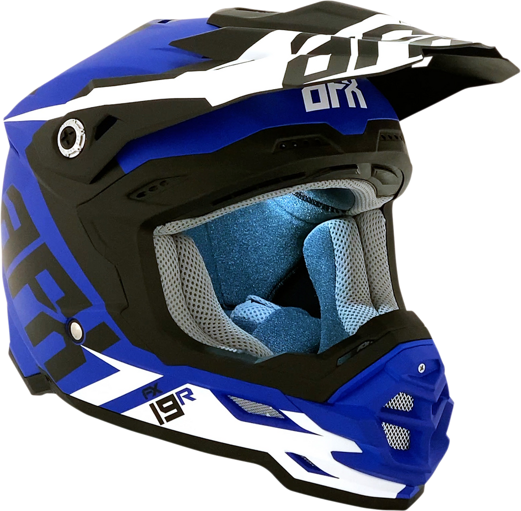 AFX FX-19R Helmet - Racing - Matte Blue - Large 0110-7070