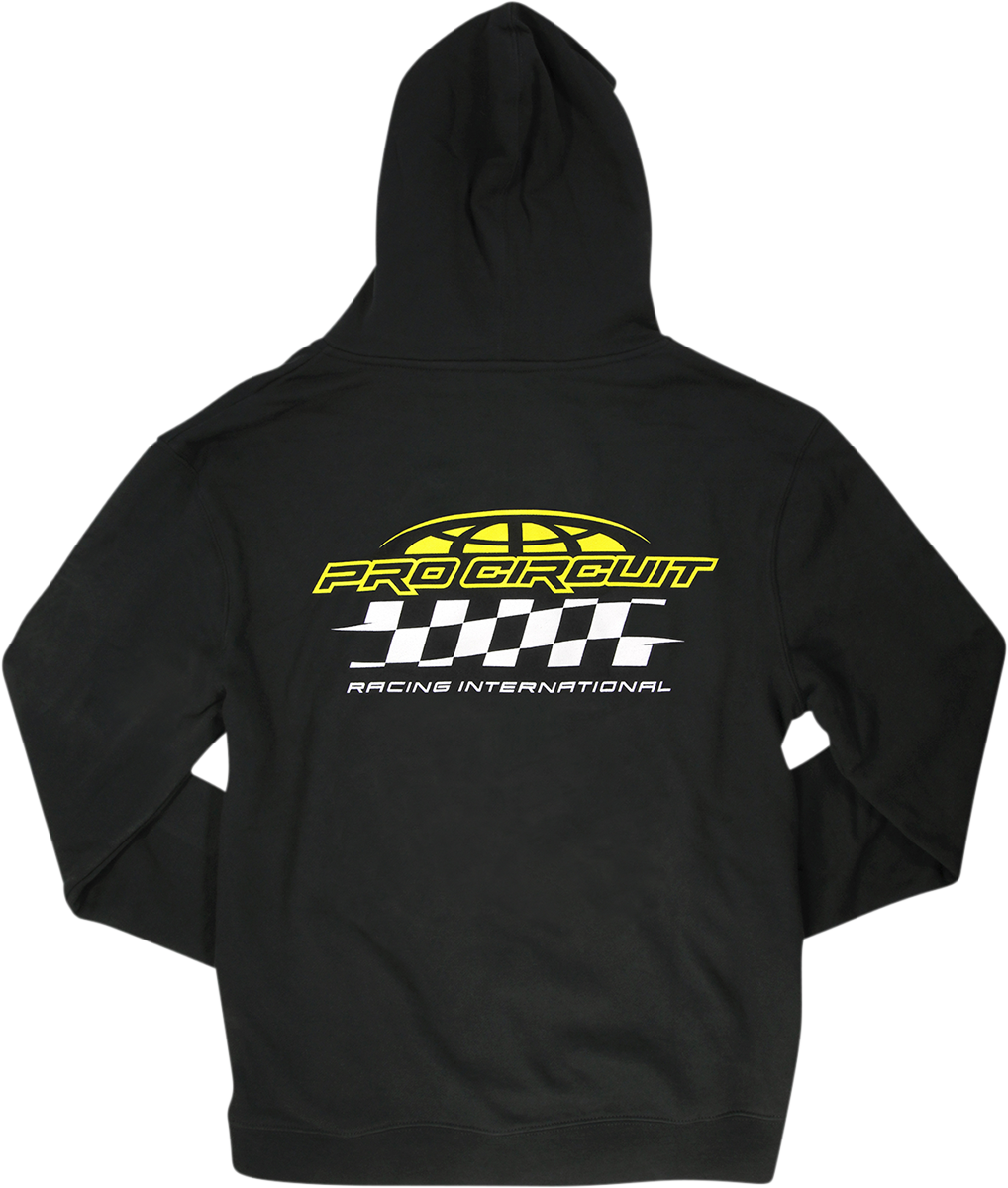 PRO CIRCUIT Racer Zip Hoodie - Black - Large 6511920-030