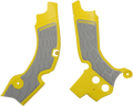 ACERBIS X-Grip Frame Guards - Gray/Yellow 2630531120