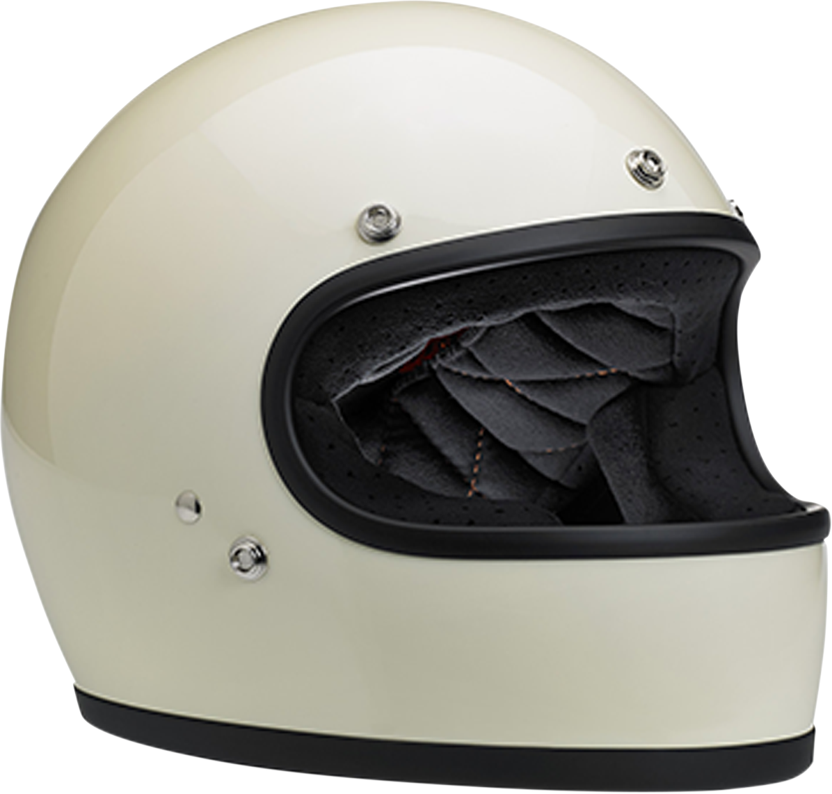 BILTWELL Gringo Helmet - Gloss Vintage White - Large 1002-102-104
