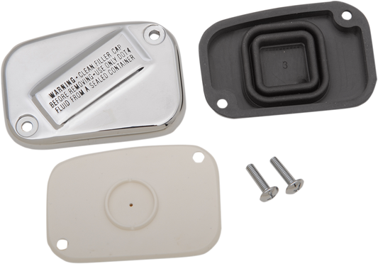 DRAG SPECIALTIES Master Cylinder Cover - Front - Chrome 77813