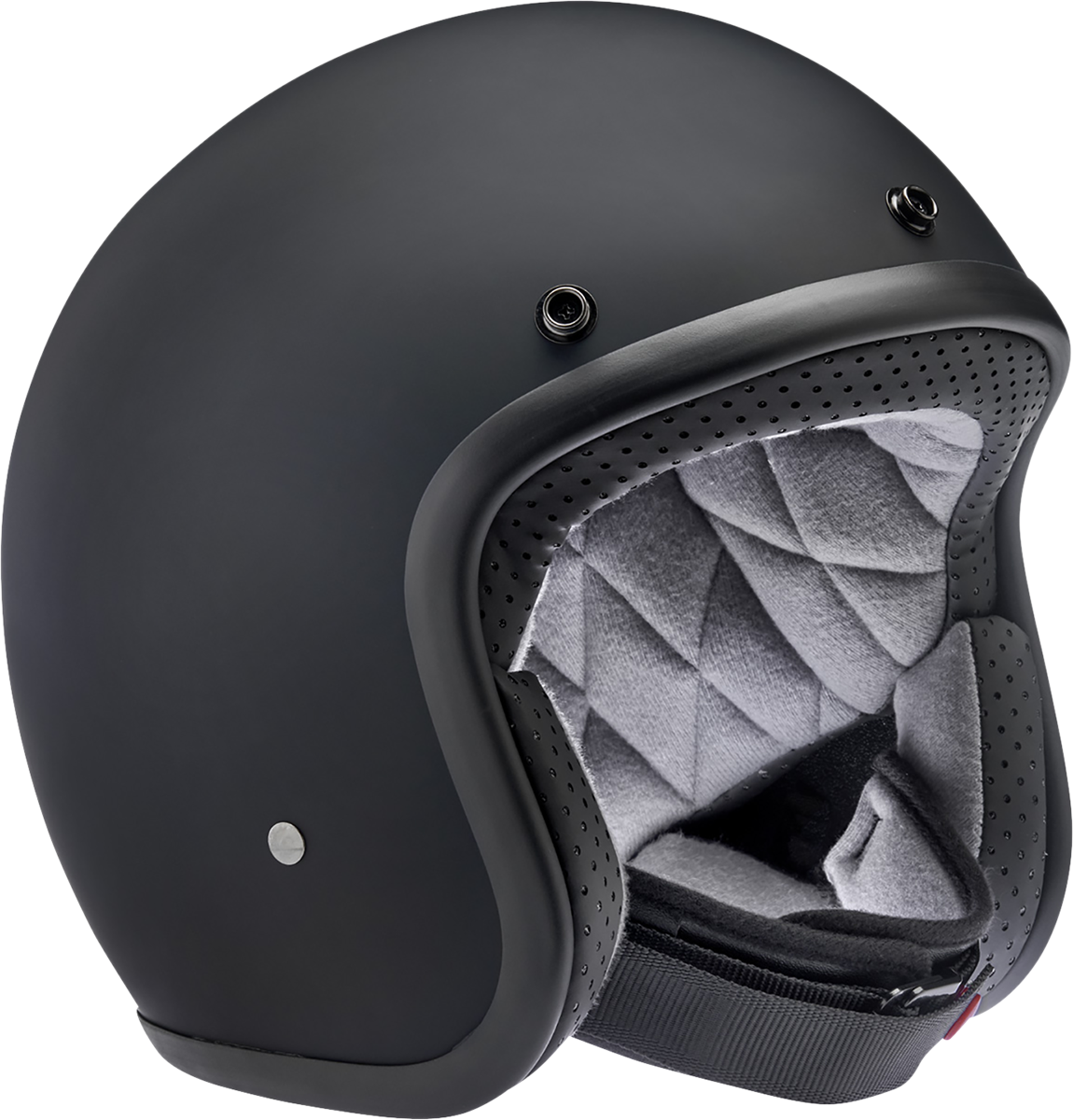 BILTWELL Bonanza Helmet - Flat Black Factory - Large 1001-638-204