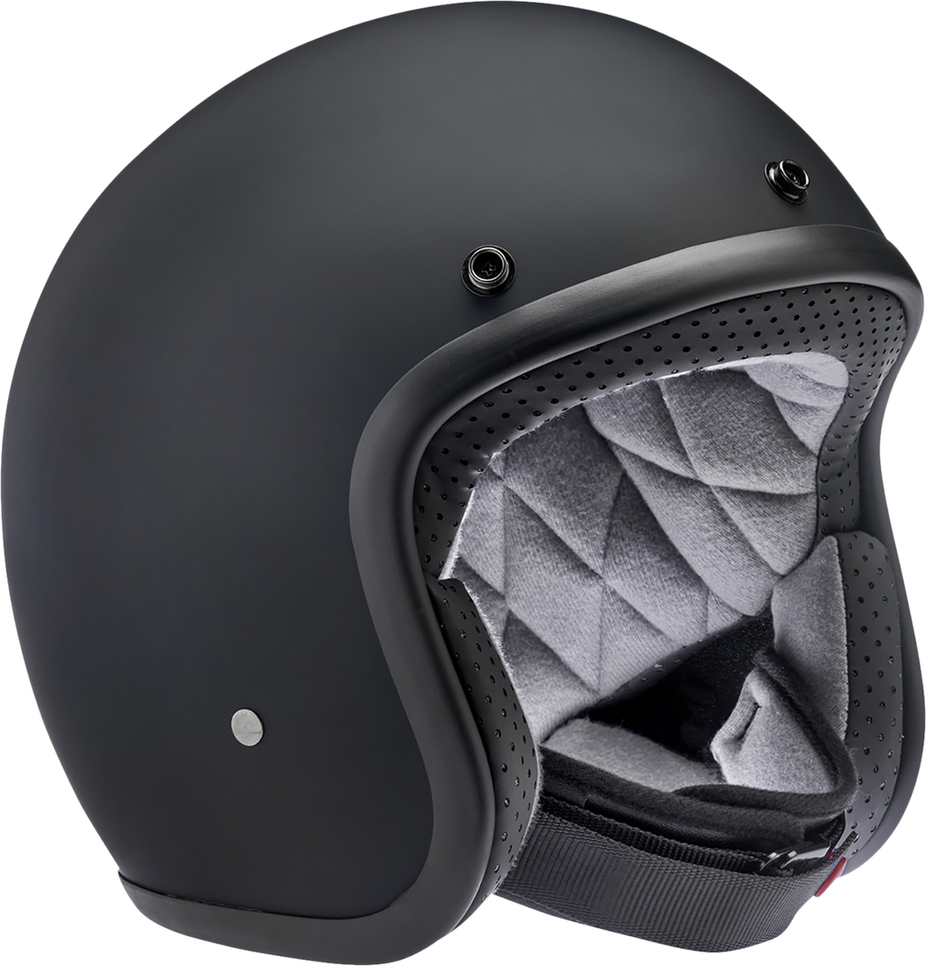 BILTWELL Bonanza Helmet - Flat Black Factory - 2XL 1001-638-206