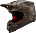 ALPINESTARS Supertech M10 Helmet - Squad - MIPS® - Dark Brown/Gold - Medium 8302823-839-MD