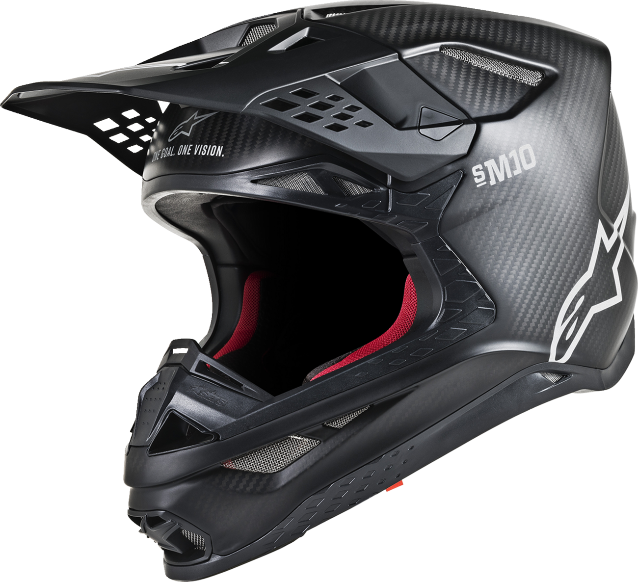 ALPINESTARS S-M10 Solid Helmet Carbon Glossy Black Md 8300319-1188-MD