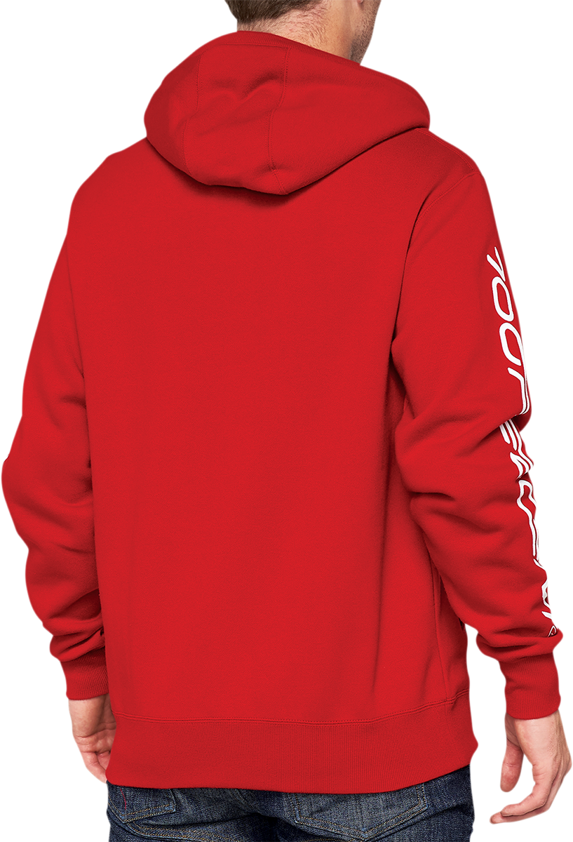 100% Syndicate Fleece Zip-Up Hoodie - Pepper - Small 36017-397-10