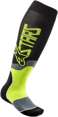 ALPINESTARS MX Plus 2 Socks - Black/Yellow - Large/2XL 4701920-155-L2X