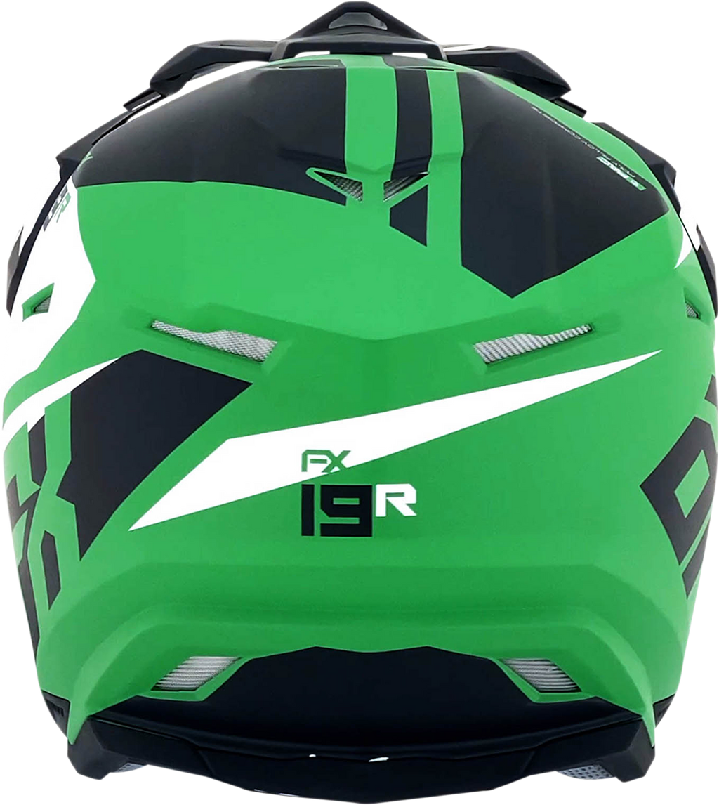 AFX FX-19R Helmet - Racing - Matte Green - Medium 0110-7079