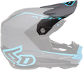 6D ATR-1 Visor - Stealth - Cyan 72-3731