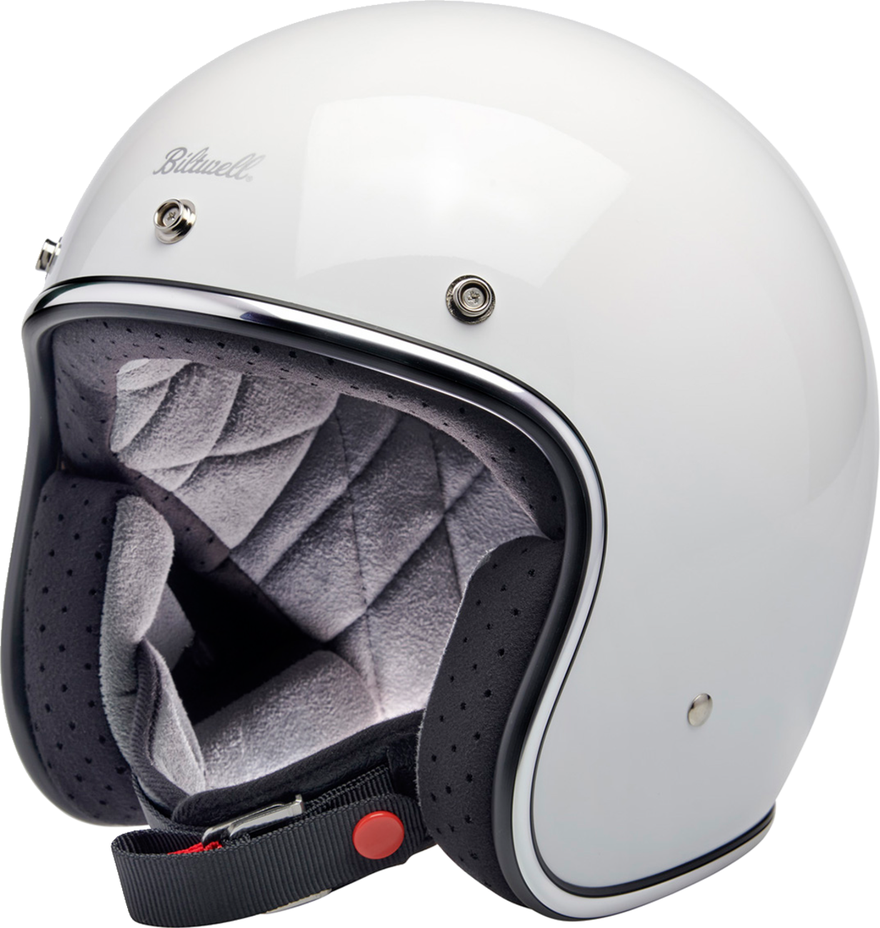 BILTWELL Bonanza Helmet - Gloss White - Small 1001-164-202