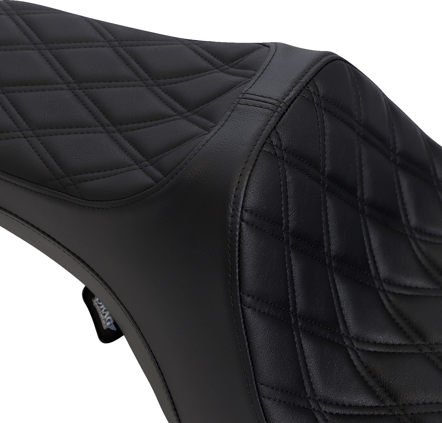 DRAG SPECIALTIES Predator III Seat - Double Diamond - Black Stitched FIT 99-07 FLHR,06-07 FLHX 0801-1129