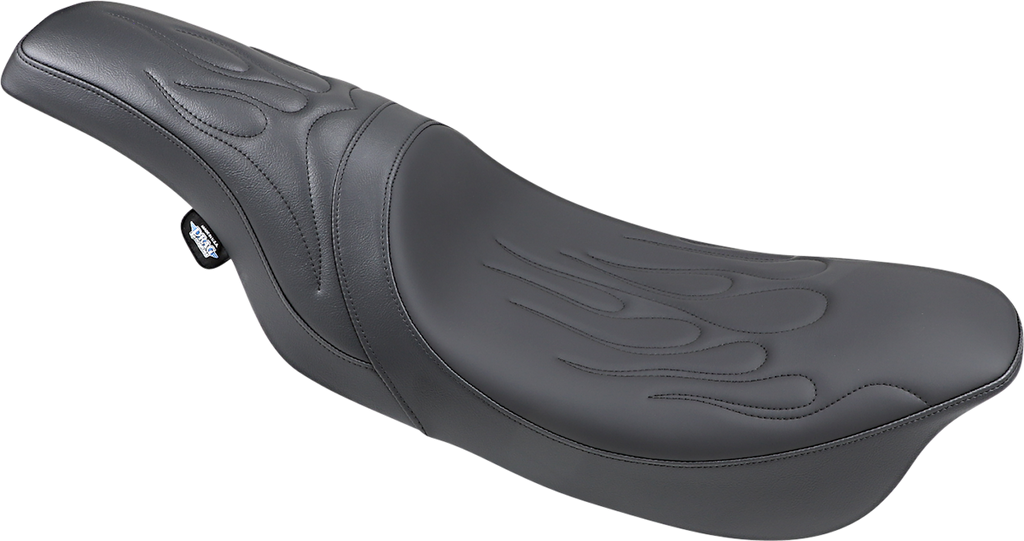 DRAG SPECIALTIES Predator Seat - Flame Stitched - FLHR/FLHX '99-'07  0801-0213