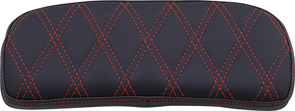 DRAG SPECIALTIES Chopped Tour-Pak Pad - Double Diamond - Black/Red 0822-0434