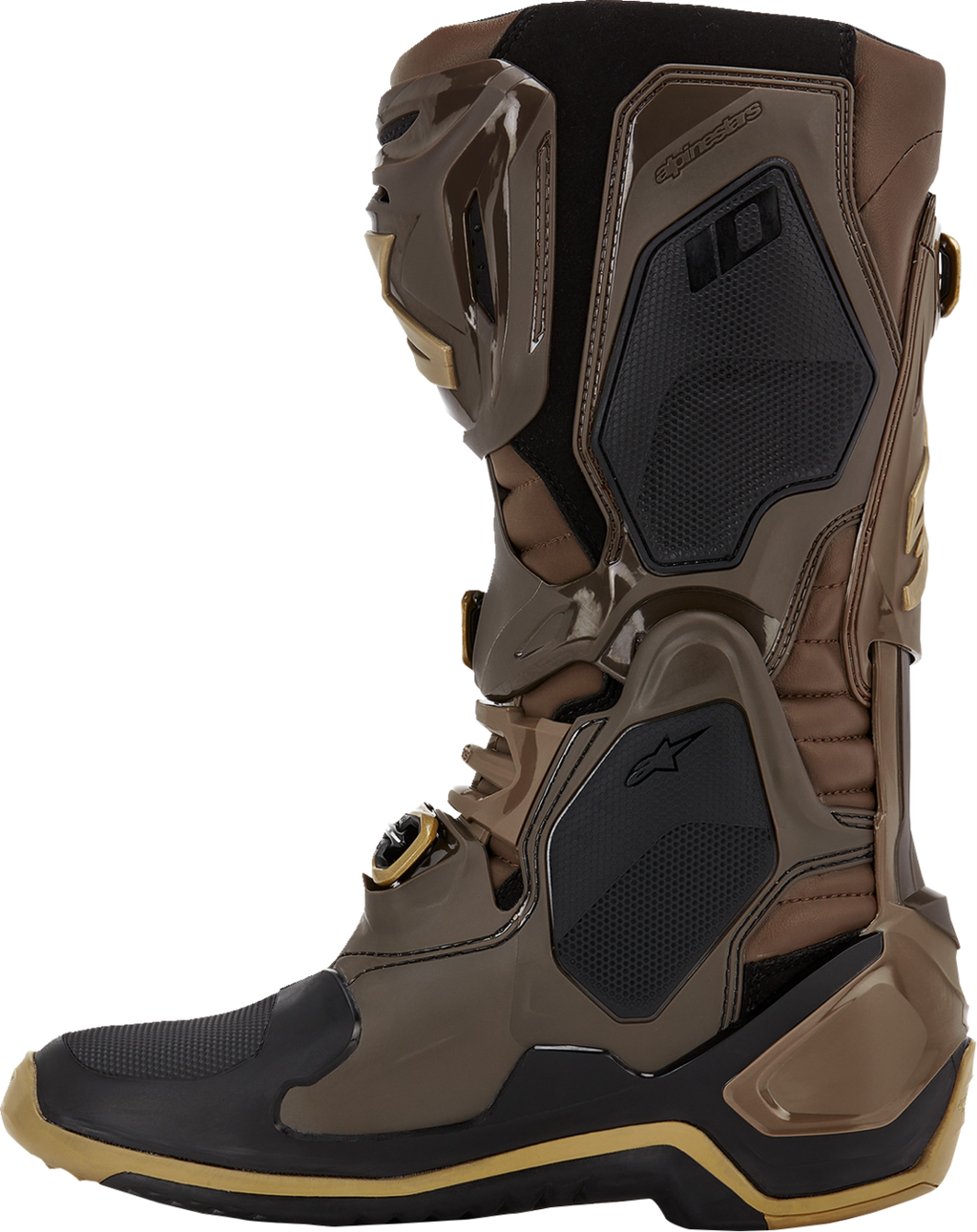 ALPINESTARS Limited Edition Squad '23 Tech 10 Boots - Brown/Gold - US 8 2010020-839-8