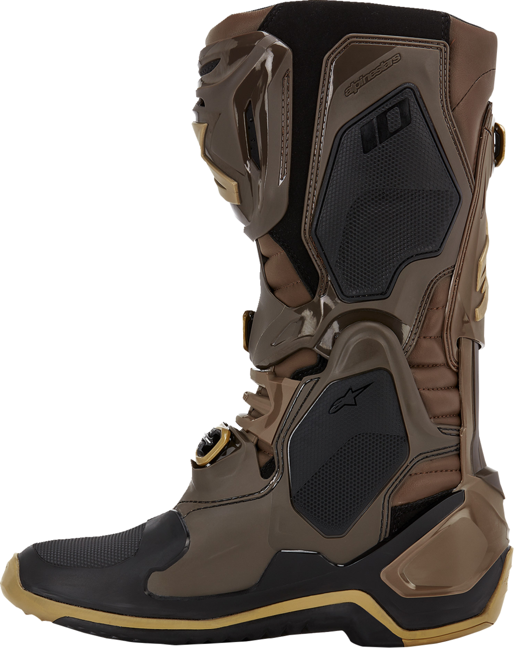 ALPINESTARS Limited Edition Squad '23 Tech 10 Boots - Brown/Gold - US 8 2010020-839-8