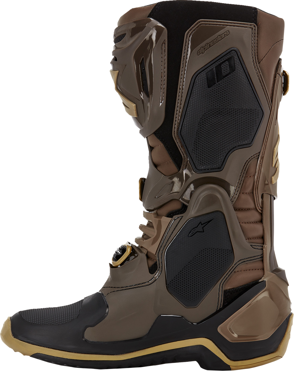 ALPINESTARS Limited Edition Squad '23 Tech 10 Boots - Brown/Gold - US 12 2010020-839-12