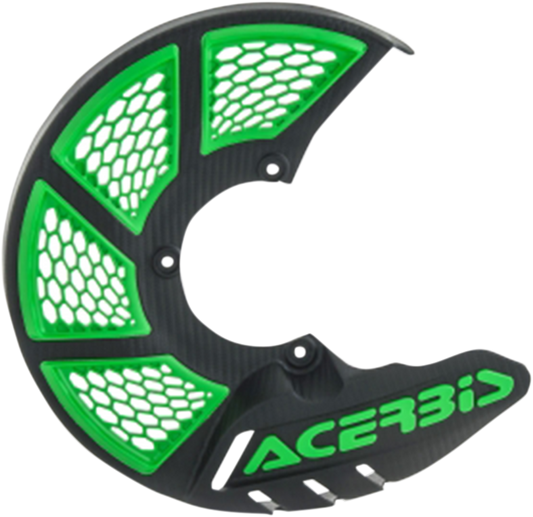 ACERBIS X-Brake Disc Cover - Black/Green 2449491043