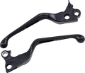DRAG SPECIALTIES Levers - Slotted - Black H07-0769B