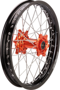 MOOSE RACING Wheel Assembly - SX-1 - Complete - Rear - Black Wheel/Orange Hub - 18x2.15 - KTM MR-21518-BKOR