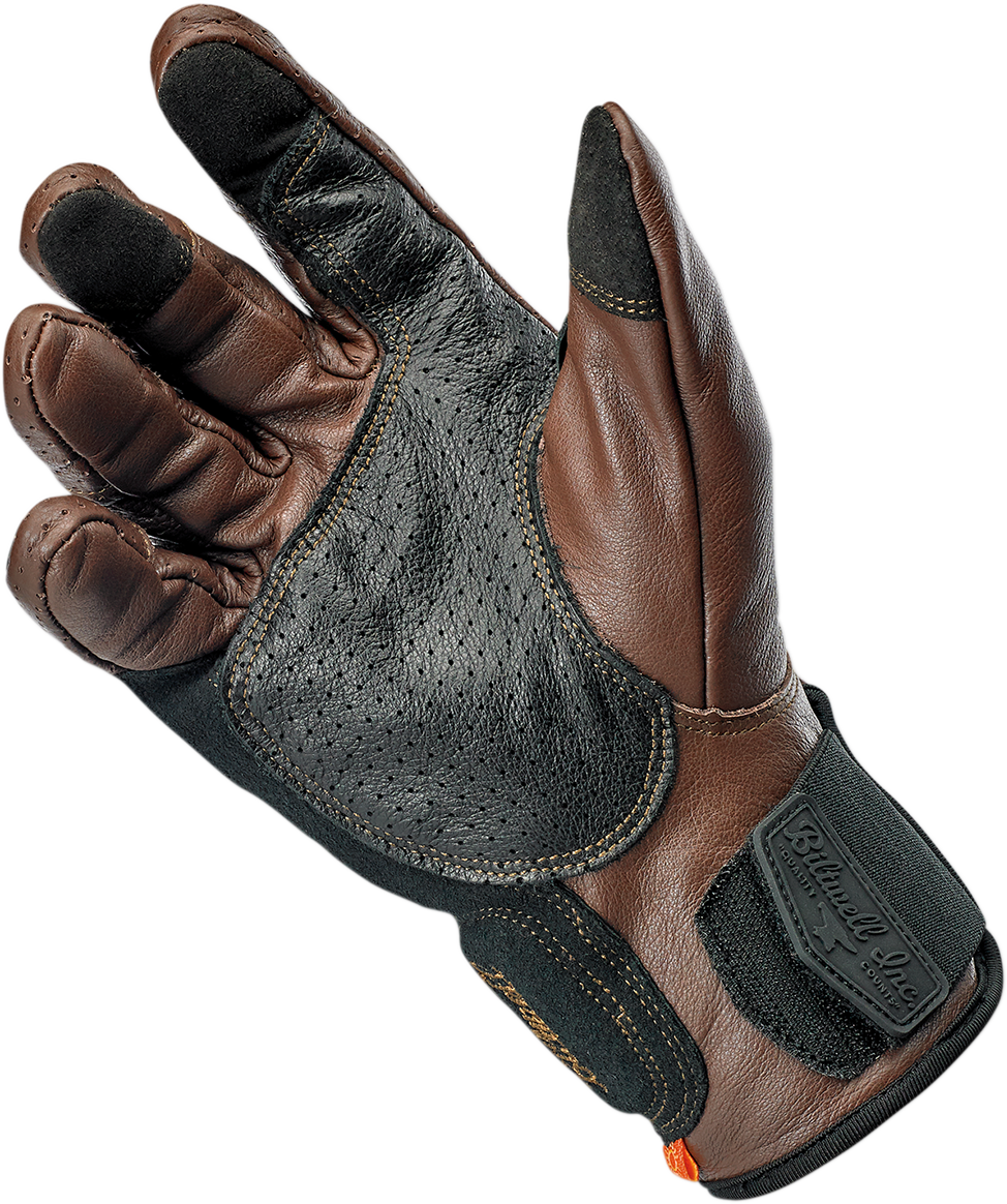 BILTWELL Borrego Gloves - Chocolate/Black - Small 1506-0201-302